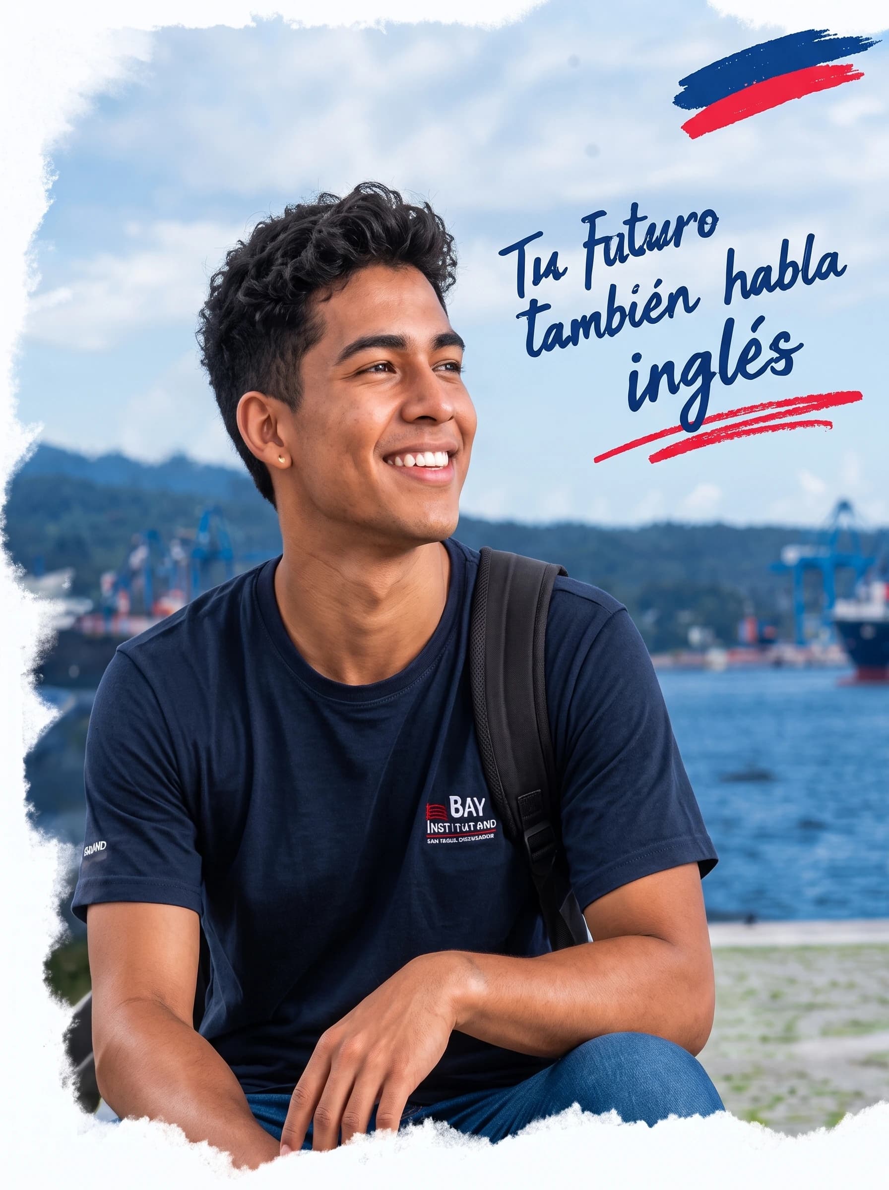 Estudiante de BAY LAND con confianza hacia nuevas oportunidades.